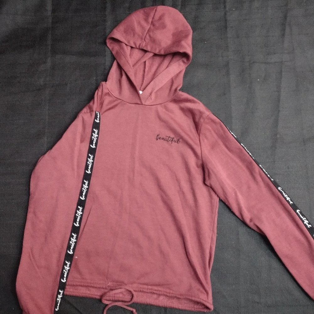 Allysse "Beautiful" Graphic Hoodie Size S